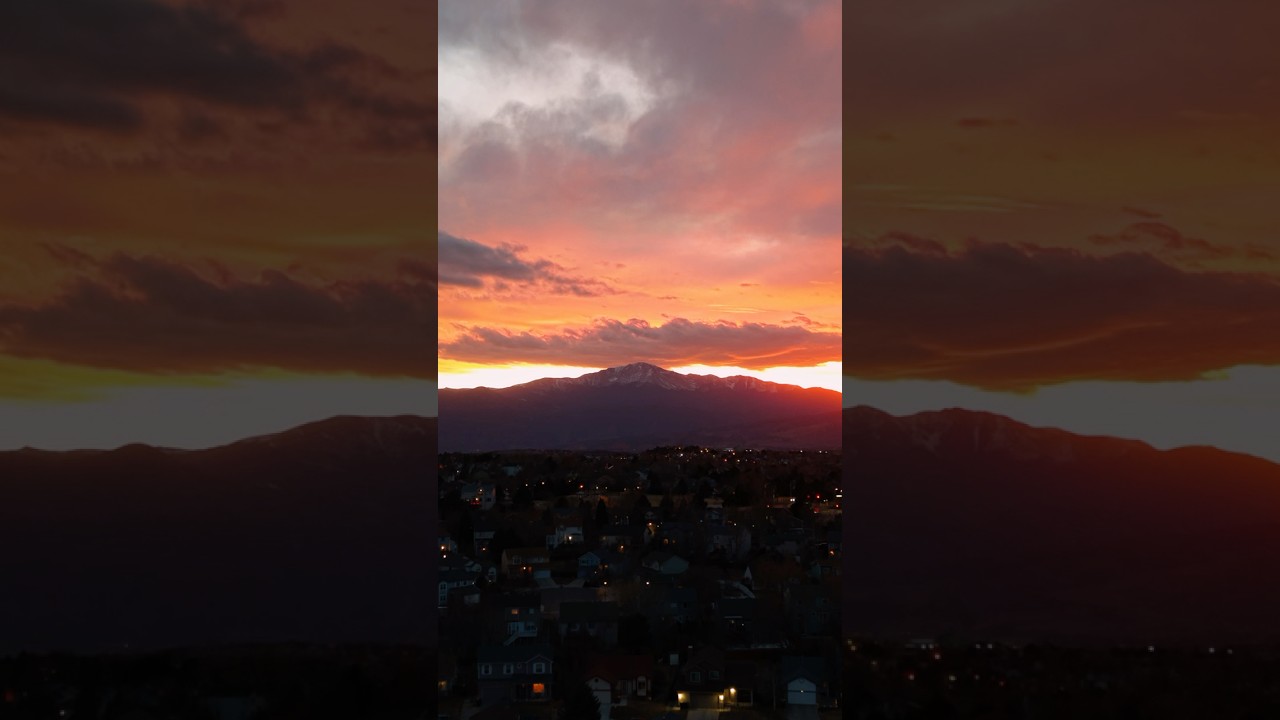Epic Sunset over Pikes Peak!
