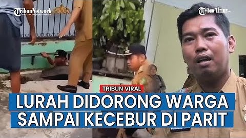 Didorong Warga hingga Tercebur ke Parit, Lurah Perintis Laporkan ke Polisi