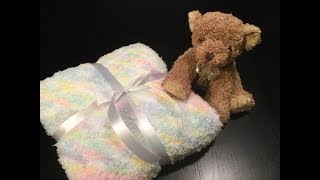 HOW TO - KNIT AN EASY SOFT & CUDDLY BABY BLANKET screenshot 1