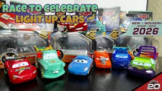 RACE TO CELEBRATE LIGHT UP CARS! - Pixar Cars New for 2026 RTC Light up Cars Review & Unboxing 