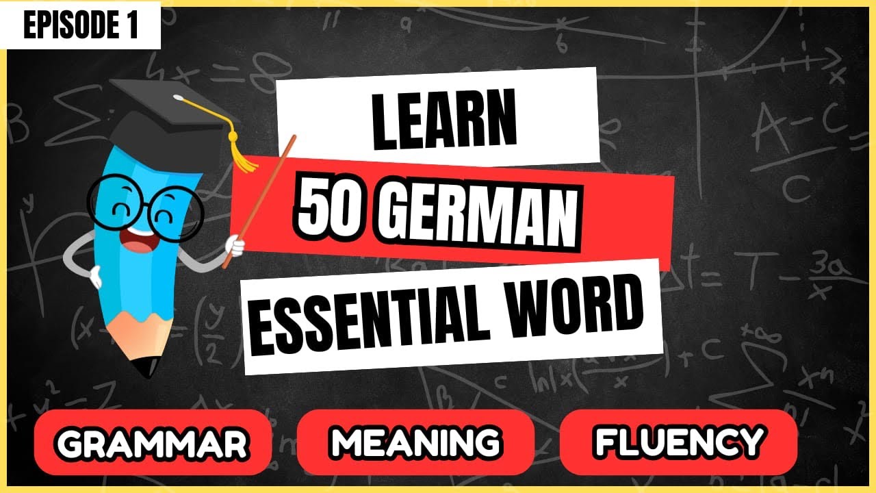 Learn 50 German Words Fast 🔥 | Meaning & Pronunciation for Beginners ...