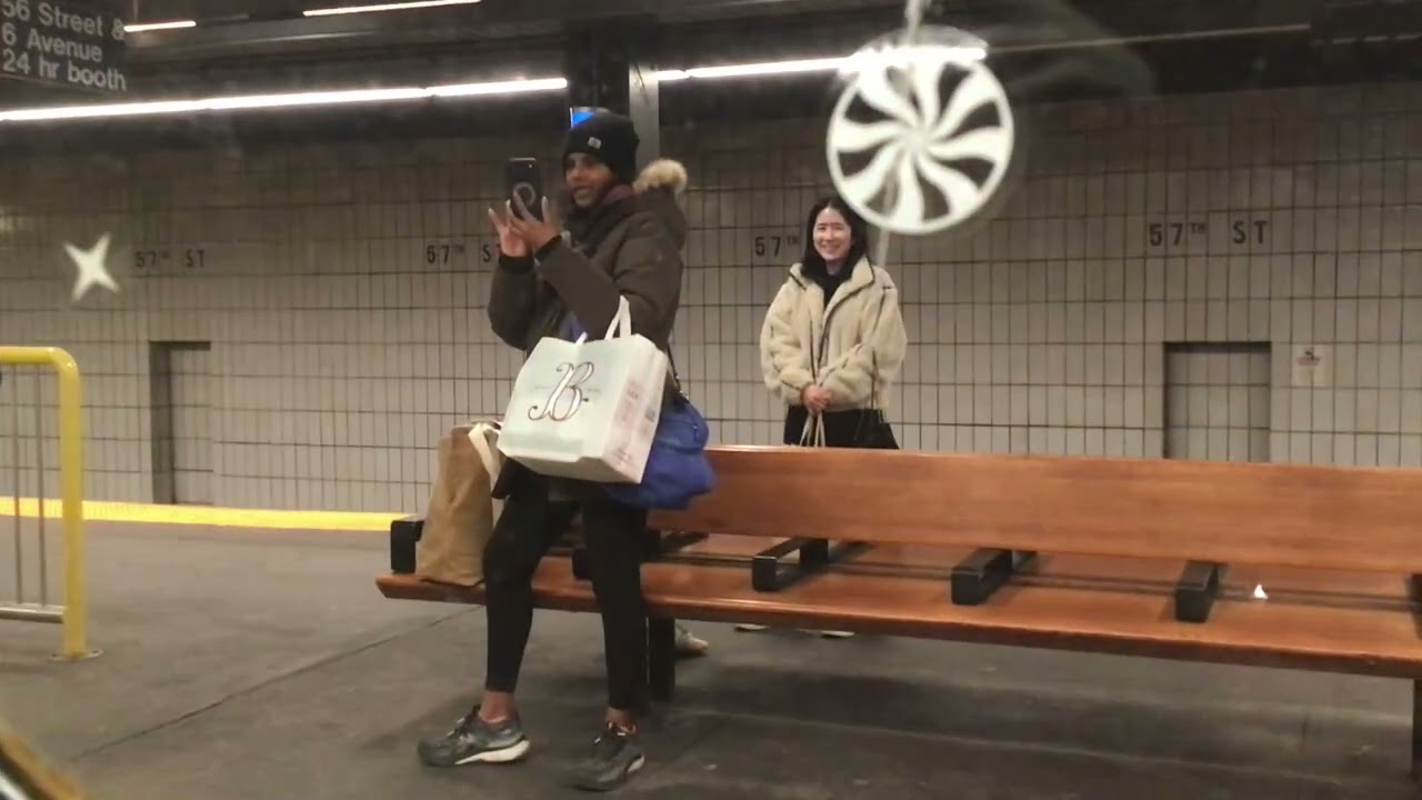 New York MTA R1-9 Holiday Train 2026 Full Ride From F line 2nd Avenue to 96th Street Q line. Action.