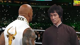 Bruce Lee kick The Rock's ass in WWE WrestleMania XL 2024