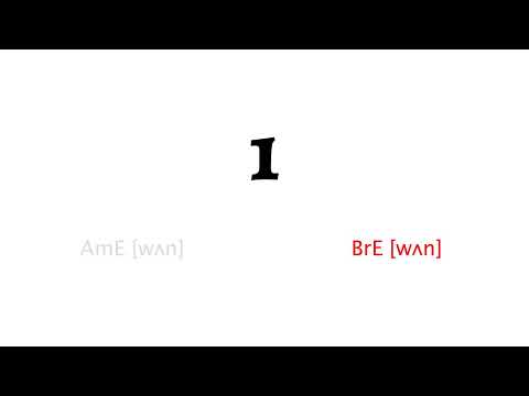 How to Pronounce 1 in American English and British English