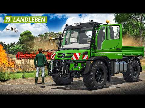 FIRE! The field is in flames... | Country Life #73 | FARMING SIMULATOR 25