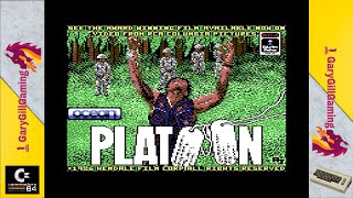 Platoon (1985) C64 Loader And Gameplay