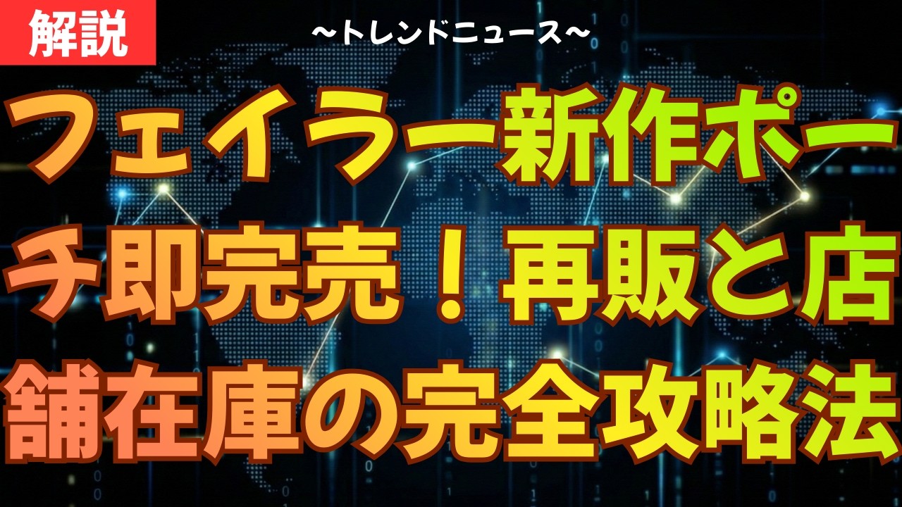 即完売のフェイラー新作を確実に手に入れる４つの攻略手順