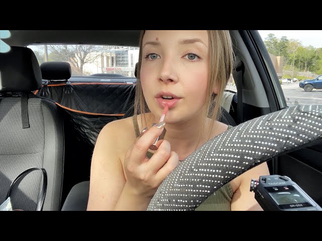 ASMR in my car with new TASCAM mic! 🚗☀️