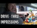 Mickey, Donald, and Goofy at the Drive Thru