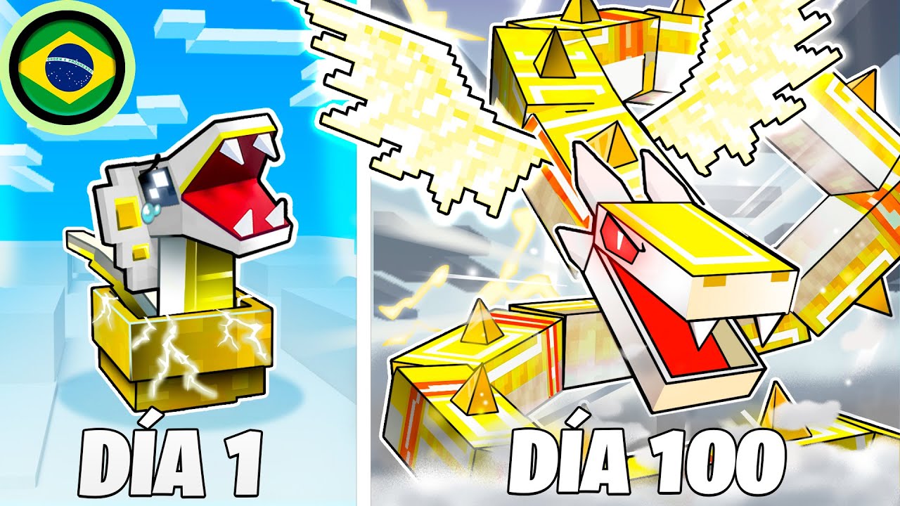 Eu Sobrevivi 100 Dias como um DEUS COBRA no Minecraft HARDCORE!