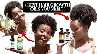 The Only 3 Best Hair Growth Oils you'll ever need for your Type 4 natural hair | What works for you?