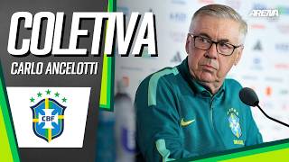 COLETIVA ANCELOTTI e GUIMARÃES ANTES DE BRASIL X NORUEGA | COM IMAGENS | Copa do Mundo 2026