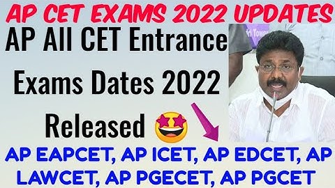 AP CET Exams 2022 Dates Released 🤩//AP ECET 2022 Exam//AP ICET 2022//AP LAWCET 2022//AP PGECET 2022