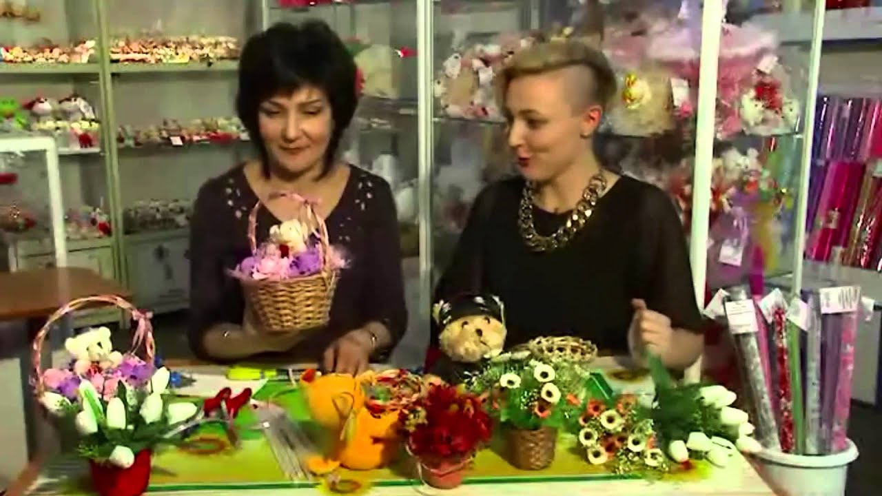 Мастер-класс. Композиции из мягких игрушек и корзин
