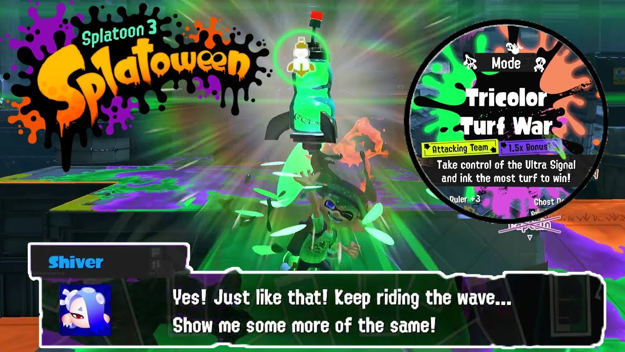 All Tricolor Victories (Splatoween Splatfest) Splatoon 3 - Team Zombie Gameplay