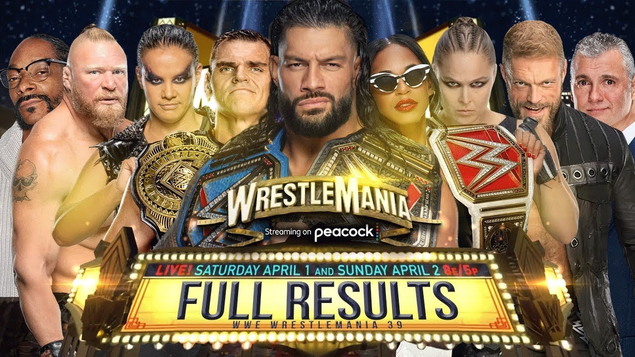 WWE Wrestlemania Night 2 Results 2023 2 April 2023 YouTube