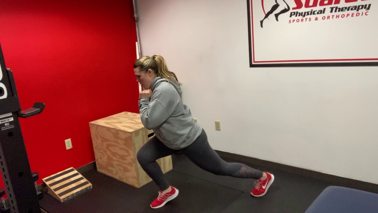 Lunge with Heel raise - YouTube