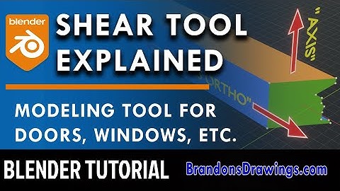 What is the Shear Tool in Blender?