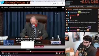 Hasan watches the death of democracy live on C-SPAN2