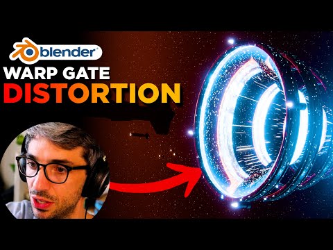 Create A Cool Warp Gate Scene From Scratch - Blender Tutorial - Modelling, Texturing & Lighting
