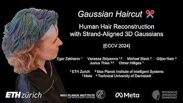 Gaussian Haircut: Human Hair Reconstruction with Strand-Aligned 3D Gaussians