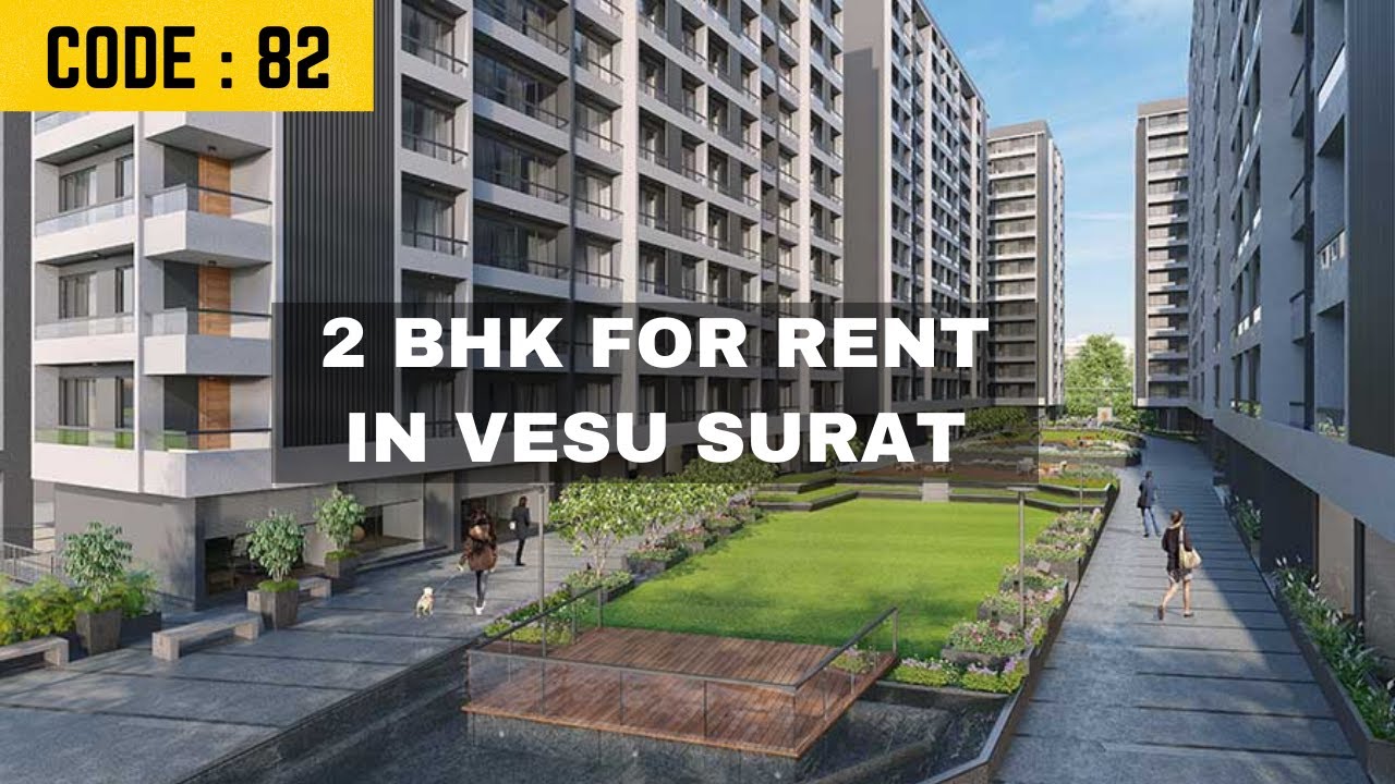 2 BHK FLAT FOR RENT IN VESU SURAT IN RAJHANS SYNFONIA! Rent 22000 YouTube