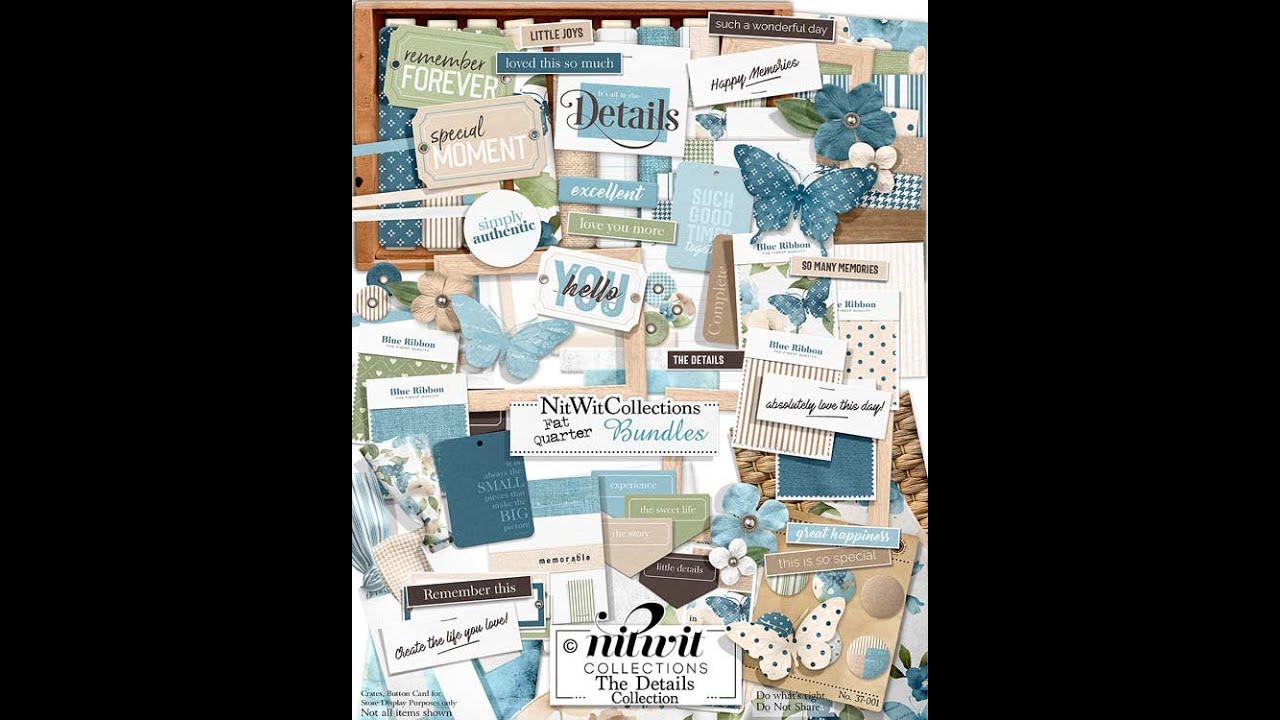 The Details Collection | Digital Scrapbooking, Card Making, Mini Album, Journal Pages