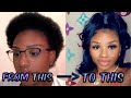 HOW TO DO A SLEEK HALF UP HALF DOWN ON SHORT HAIR | SENSATIONNEL INSTANT UP & DOWN UD6