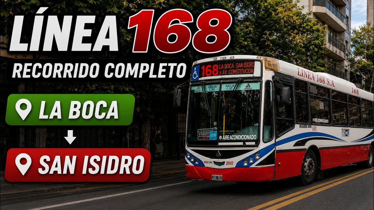 Bus Line Explorer: 168 - LA BOCA to SAN ISIDRO | Dash Cam POV Series # ...