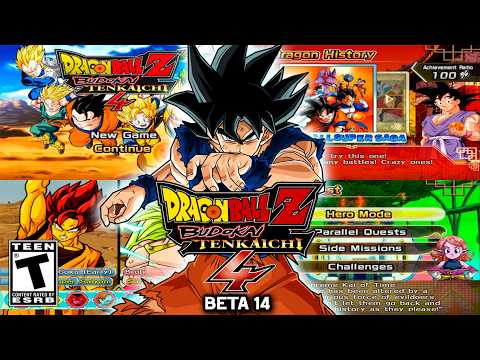 Dragon Ball Z Budokai Tenkaichi 4 BETA 14 - Story Mode, Characters & All Skins Complete
