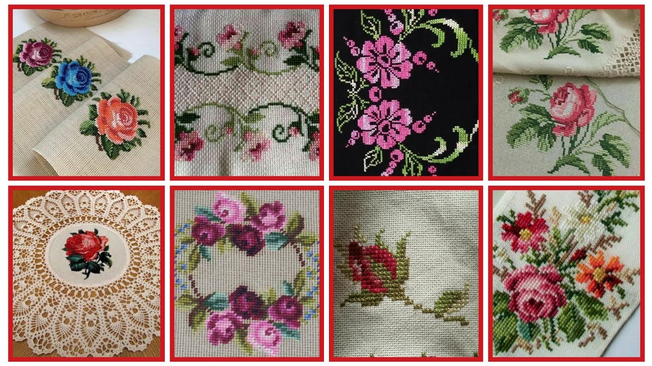 Hermoso y maravilloso patrón de punto de cruz patrón contable #embroidery #