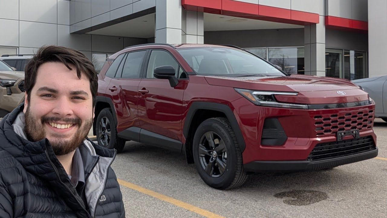 2026 Toyota RAV4 LE in Ruby Flare Pearl