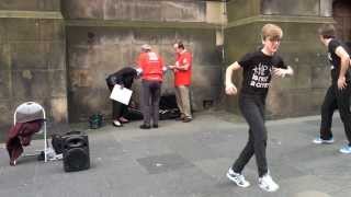 Pimp$ouls | Dance Improv | Edinburgh Fringe | Royal Mile | Pre-show warm up | 2013
