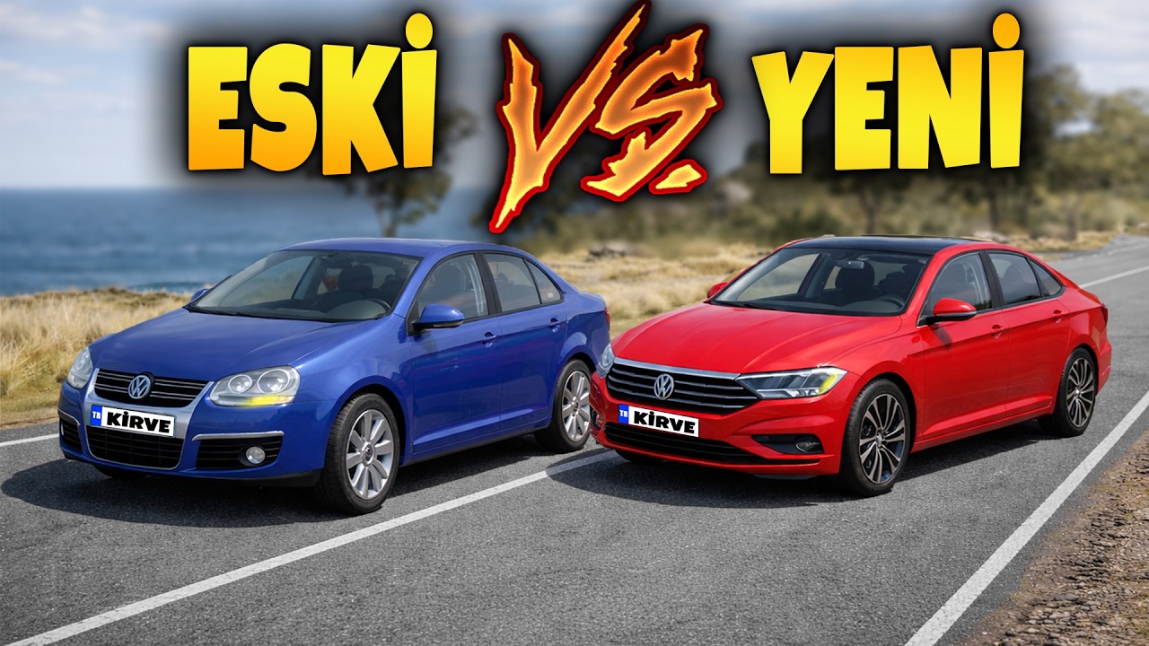 ESKİ VS YENİ // VOLKSWAGEN JETTA // ABSÜRT DENEY // BeamNG.drive
