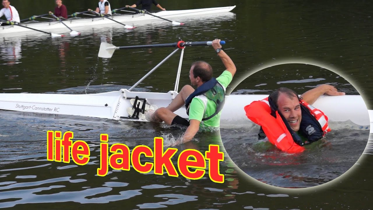 life jacket - selbstaufblasende Rettungsweste - YouTube