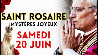 🌹 SAINT ROSAIRE DU JOUR SAMEDI 20 JUIN 2026 ✨ Mystères JOYEUX du Rosaire CHAPELET