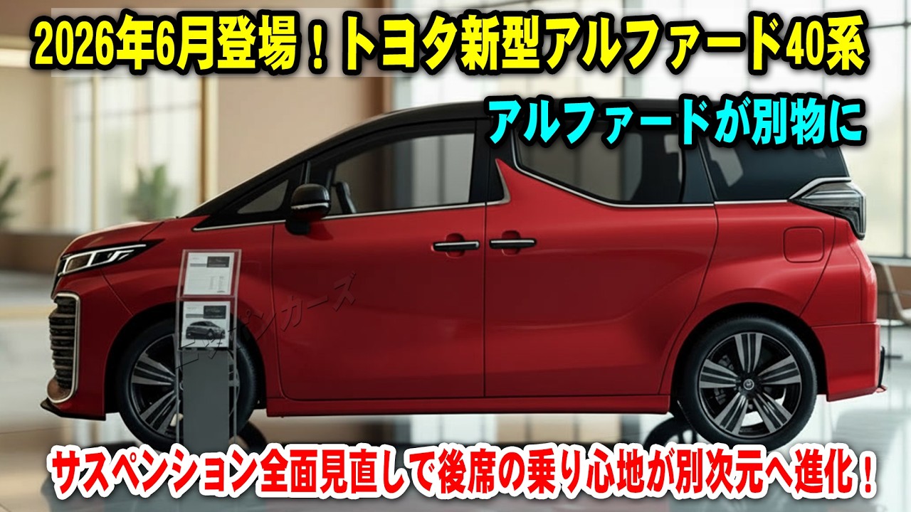 Coming June 2026! Toyota's new Alphard 40 series, with a