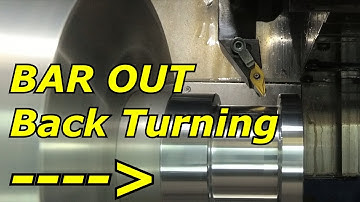 Mazatrol Lathe BAR OUT Back Turning Mazak