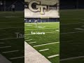 Tae Harris TRACKING the ball down in individual drills
