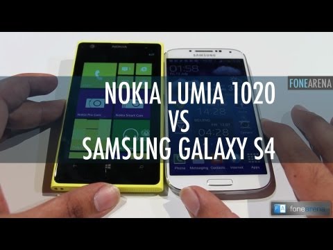 Nokia Lumia 1020 vs Samsung Galaxy S4 Hands On