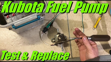[Kubota Diesel] No Start & Miss Fix: Fuel Lift Pump Tractors Excavators & Lawn Mowers