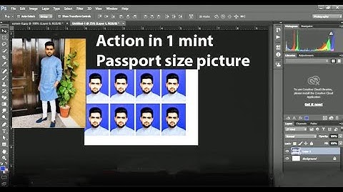 Create Action Passport Size Photo Step by Step Process