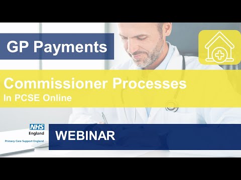 GP Payments - Commissioner webinar