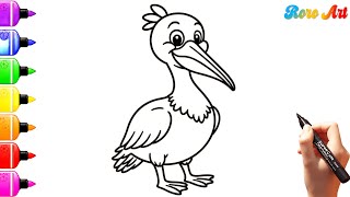 How to Color a Cute Swan Coloring Pages for Kids