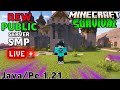 Minecraft Live Stream Public Smp Free To join #miecraft #shorts #live