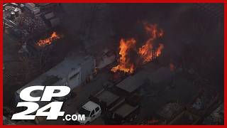 Emergency crews on scene after grass fire breaks out in Vaughan