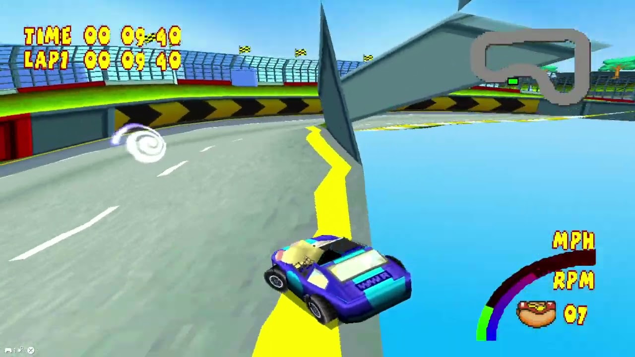 Speedrun Best Lap - Woody Woodpecker Racing PS1