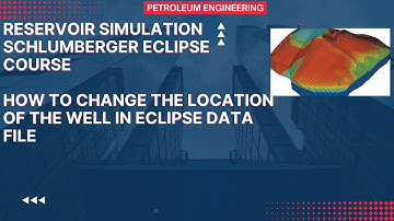 Eclipse reservoir simulation:  change well location in data file #reservoirsimulation