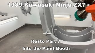 1989 Kawasaki Ninja ZX7 - Restoration part 7 - painting the