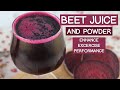 Benefits of Beet Juice and Powder, Potential for Enhanced Exercise Performance